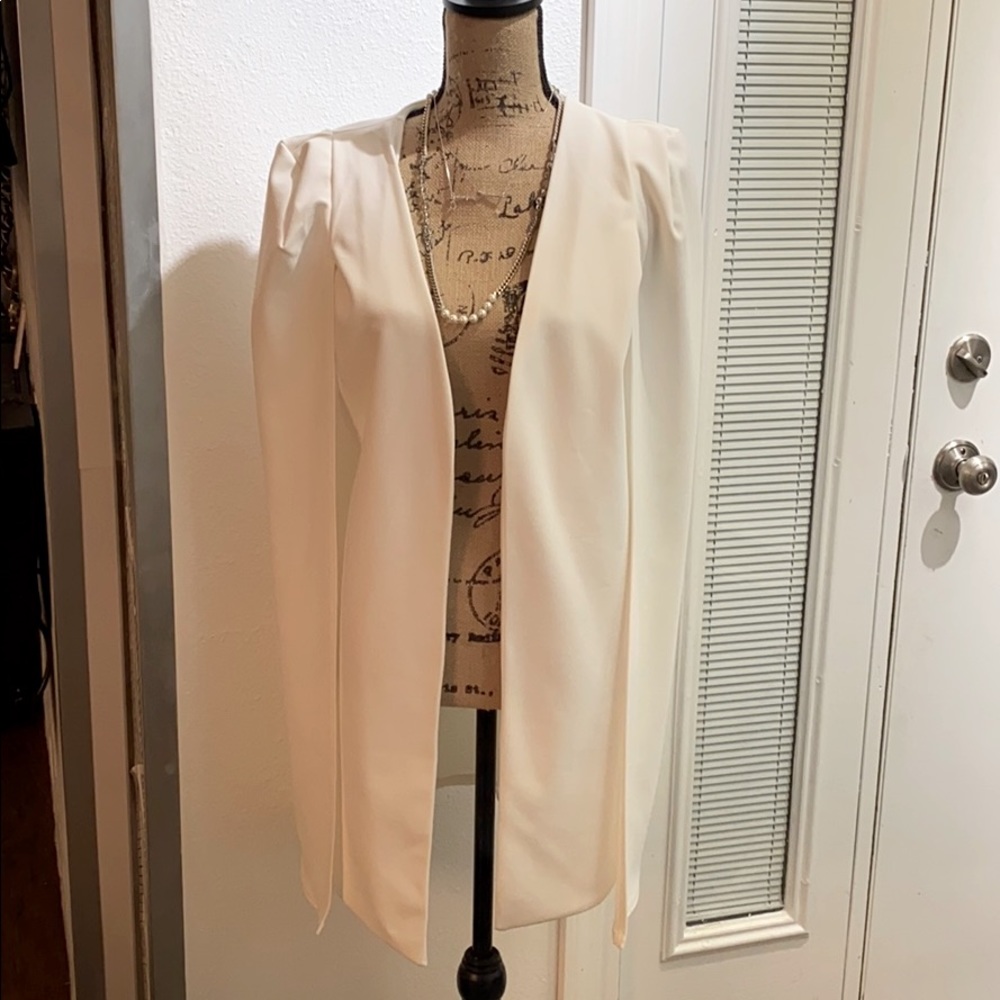 Longline cape blazer